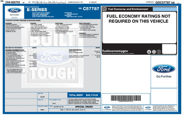 Used 2016 Ford E-350 and Econoline 350 Super Duty RWD image 24