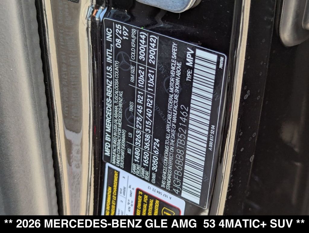 New 2026 Mercedes-Benz GLE 53 AMG 4MATIC image 21