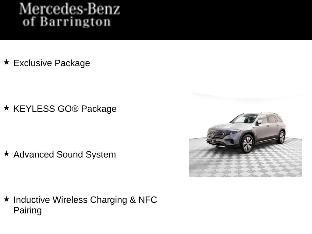 Certified 2023 Mercedes-Benz EQB 250+ w/ Exclusive Package image 7