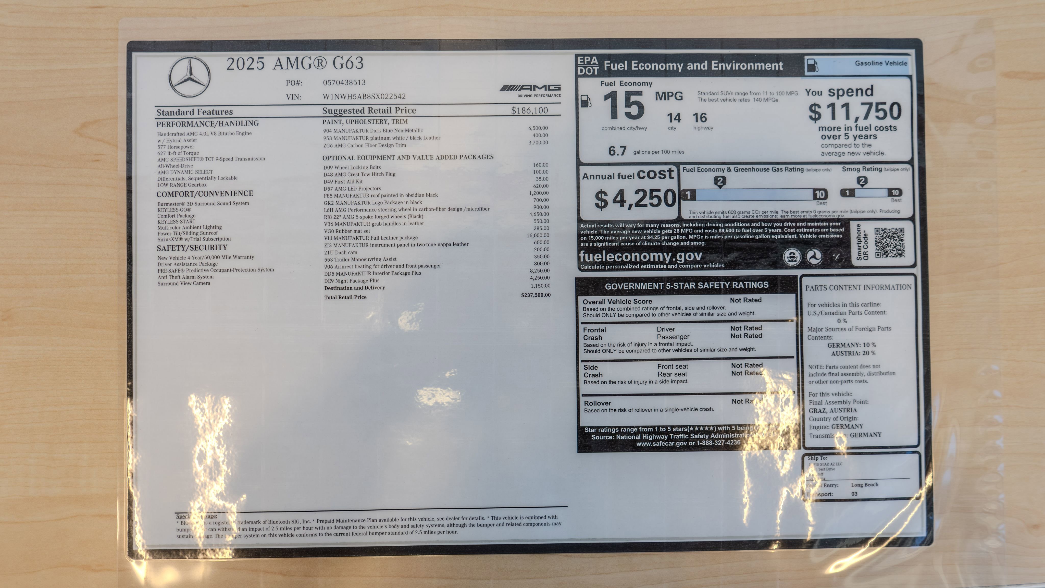 Used 2025 Mercedes-Benz G 63 AMG 4MATIC image 34