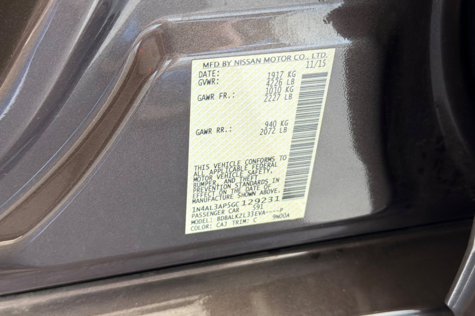 Used 2016 Nissan Altima 2.5 SV w/ Convenience Package FWD image 39