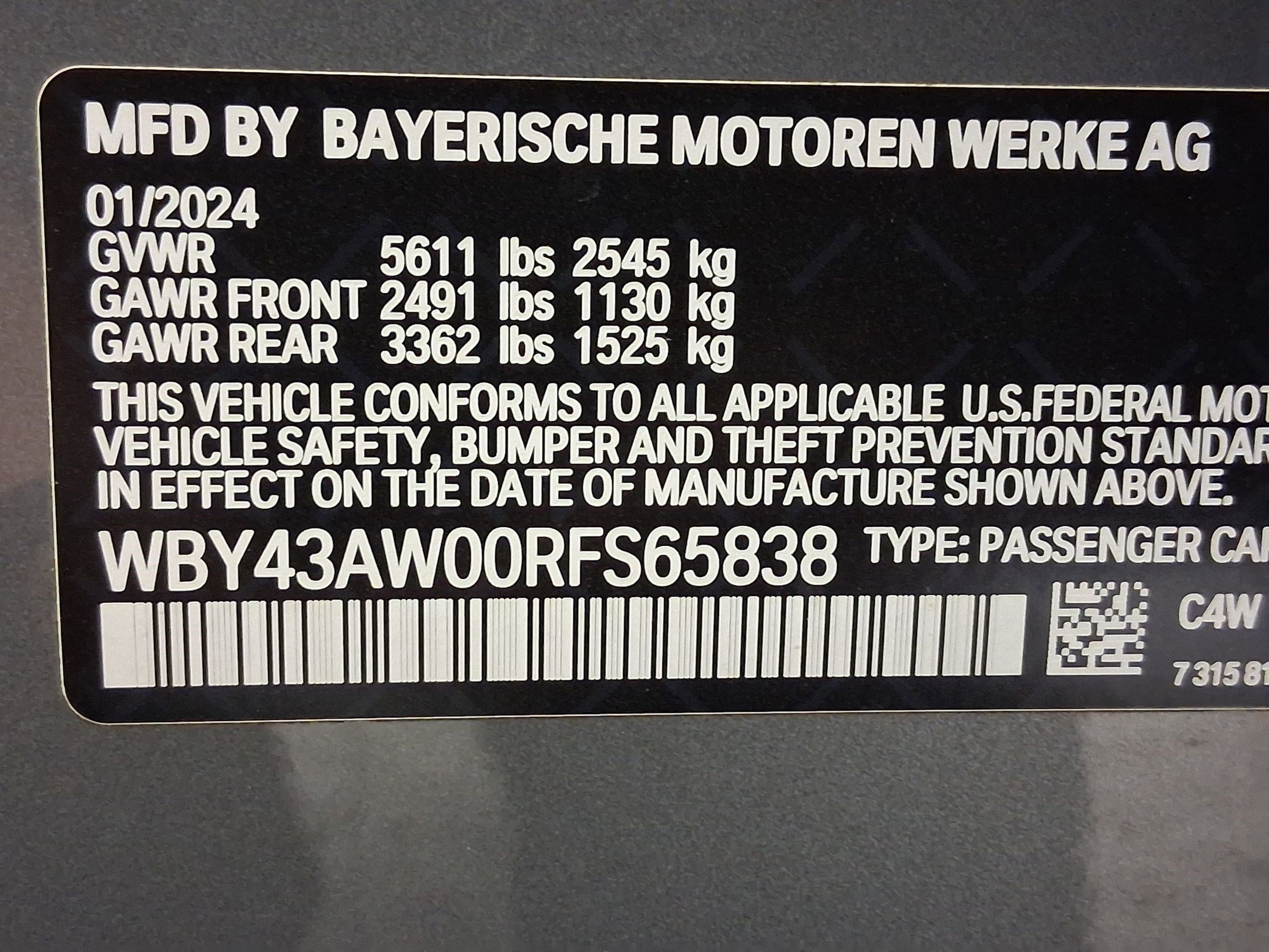 Certified 2024 BMW i4 eDrive35 w/ Premium Package RWD image 18