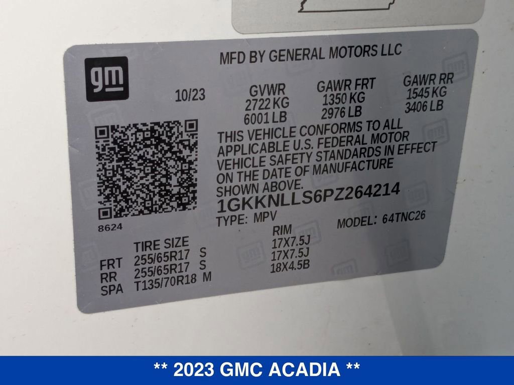 Used 2023 GMC Acadia AT4 w/ Technology Package image 41