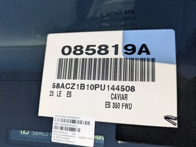 Used 2023 Lexus ES 350 w/ Accessory Package (Z2) FWD image 37
