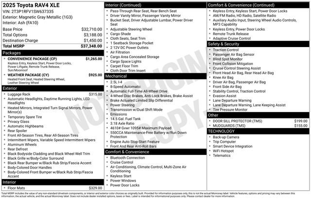 New 2025 Toyota RAV4 XLE w/ Convenience Package image 4