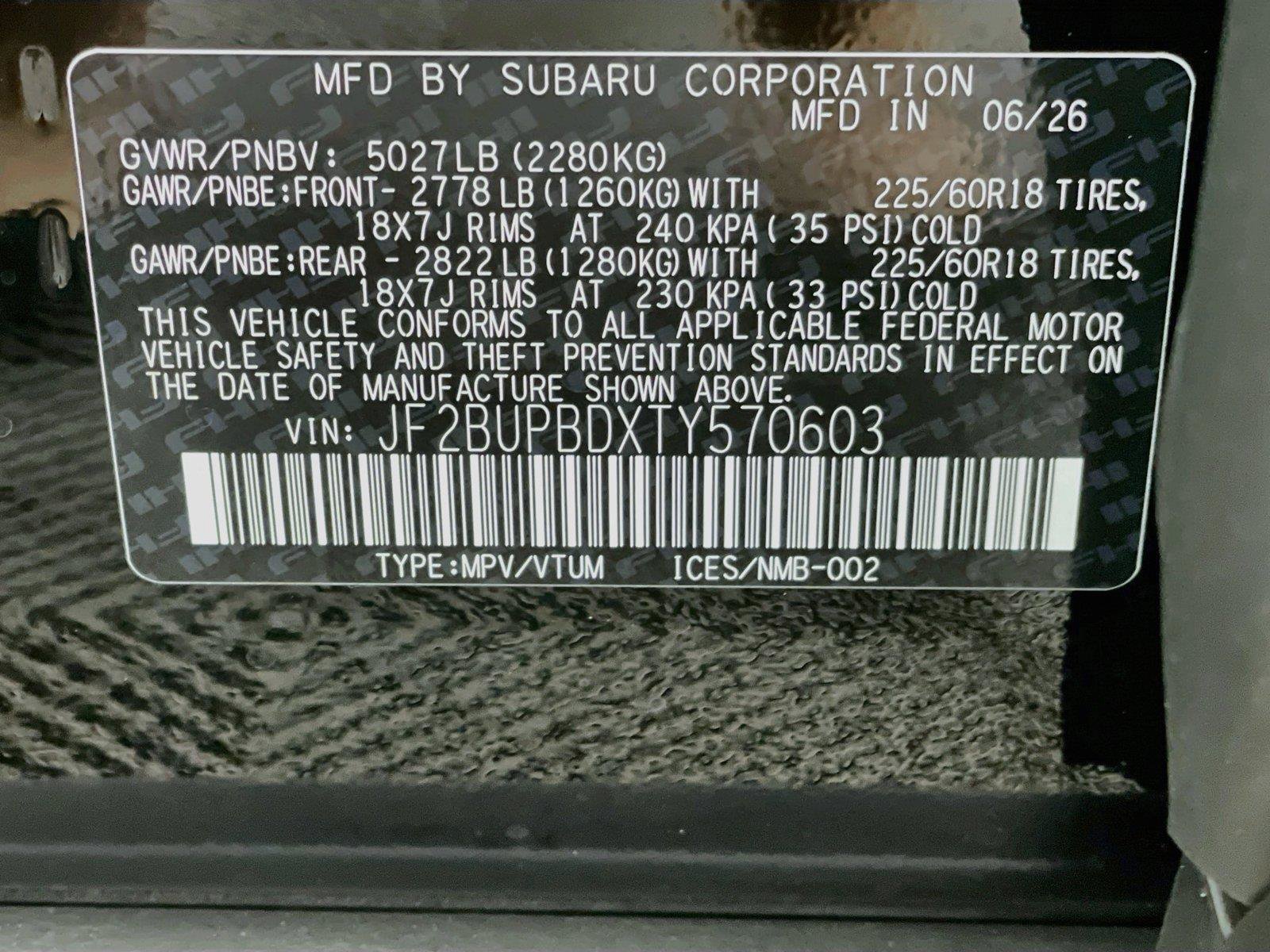 New 2026 Subaru Outback Premium AWD/4WD image 26
