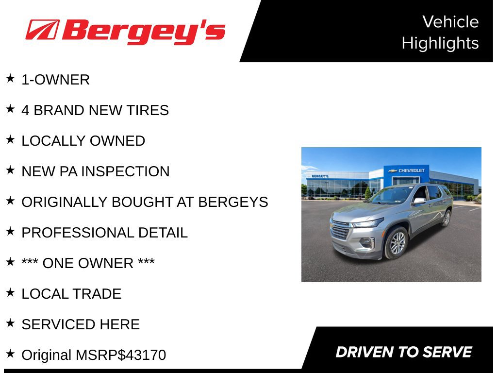 Used 2023 Chevrolet Traverse LT w/ LPO, Floor Liner Package AWD/4WD image 4