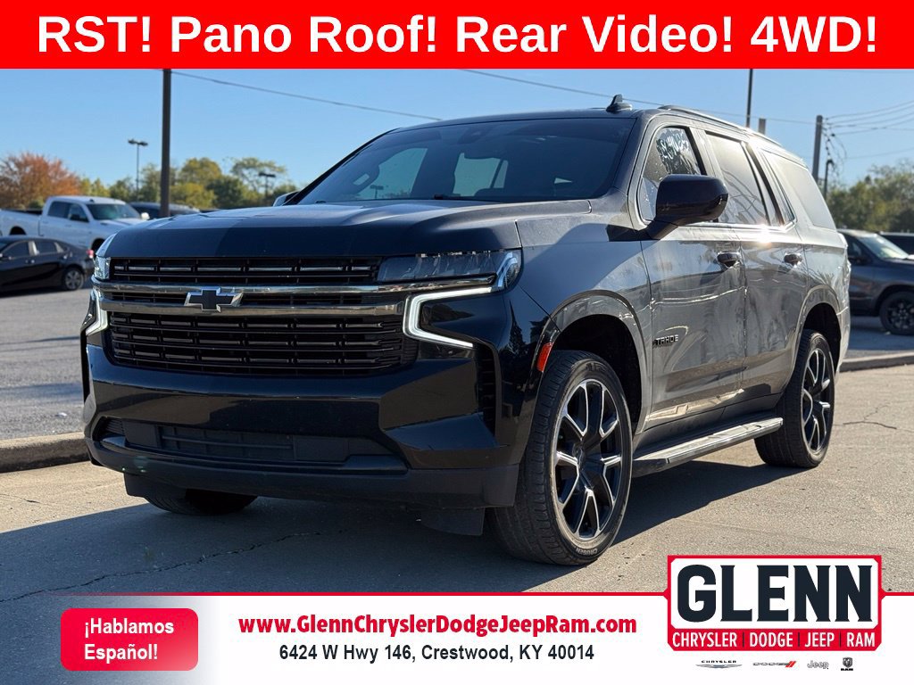 Used 2021 Chevrolet Tahoe RST w/ Rear Media and Nav Package AWD/4WD image 1