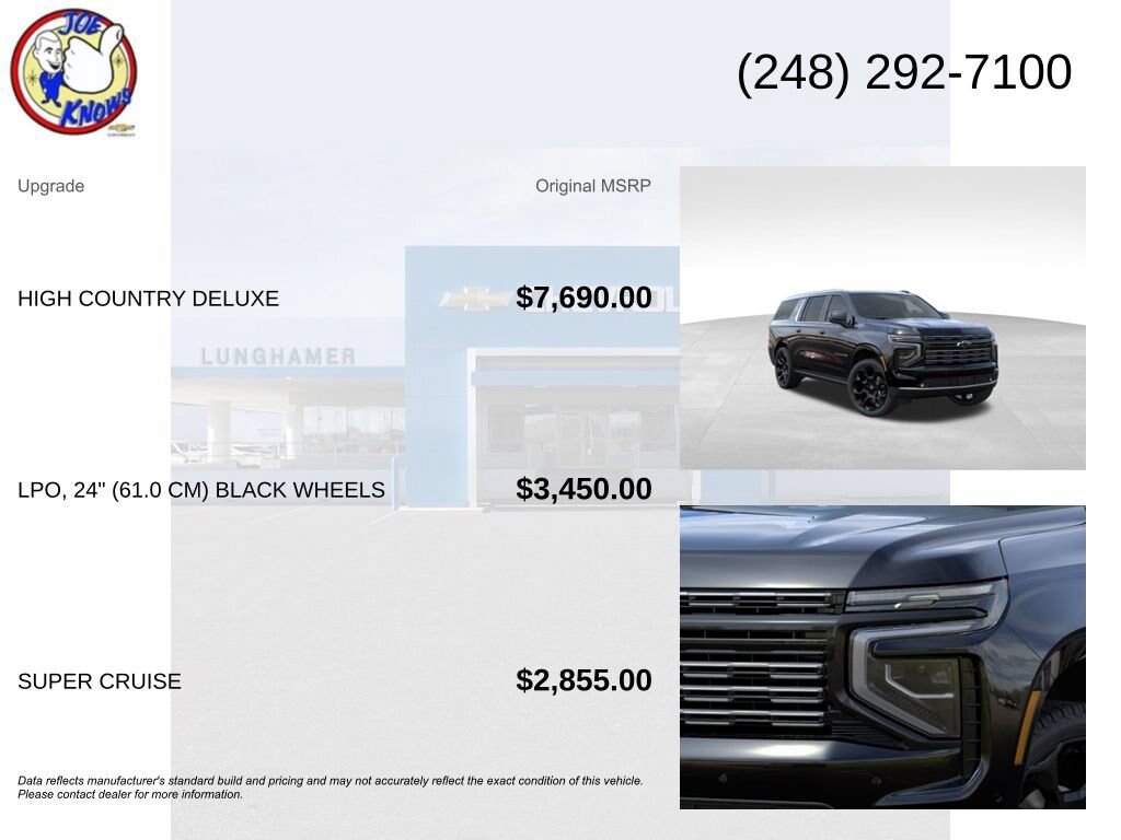 New 2026 Chevrolet Suburban High Country AWD/4WD image 5