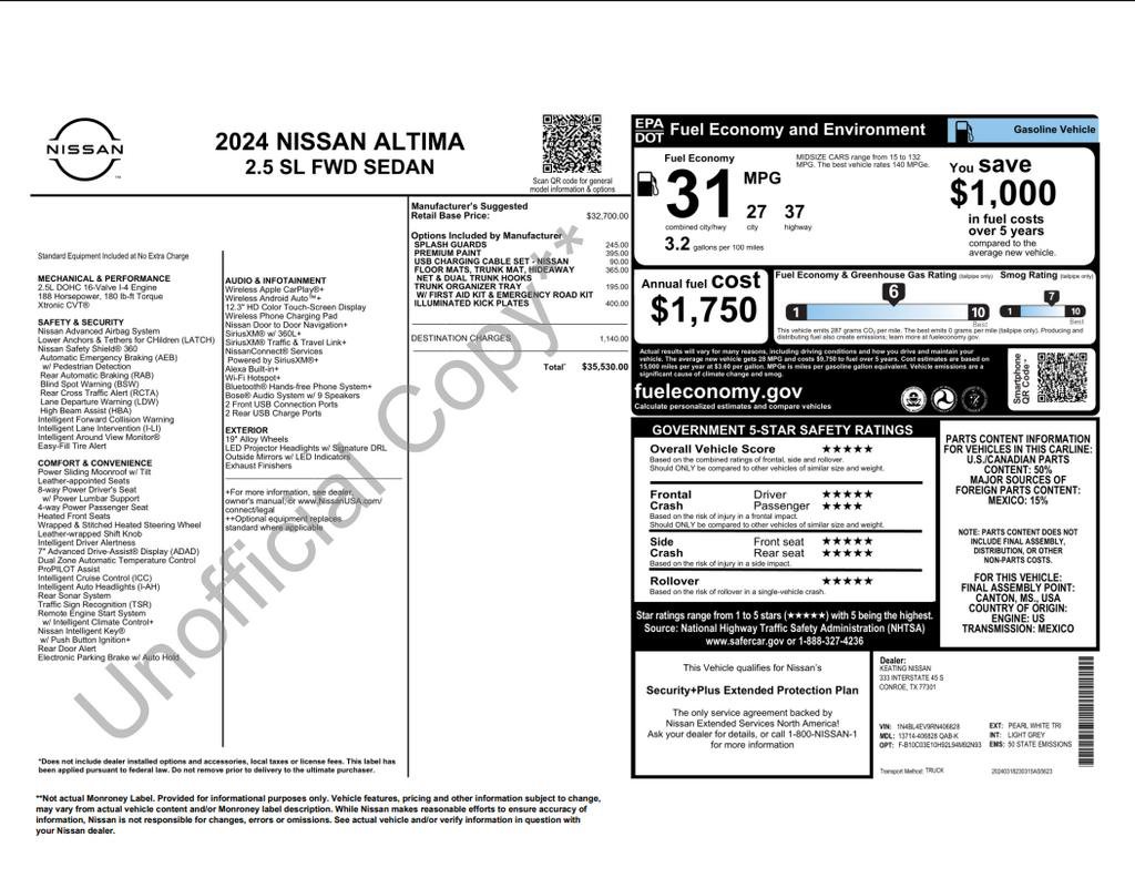 Certified 2024 Nissan Altima 2.5 SL image 31