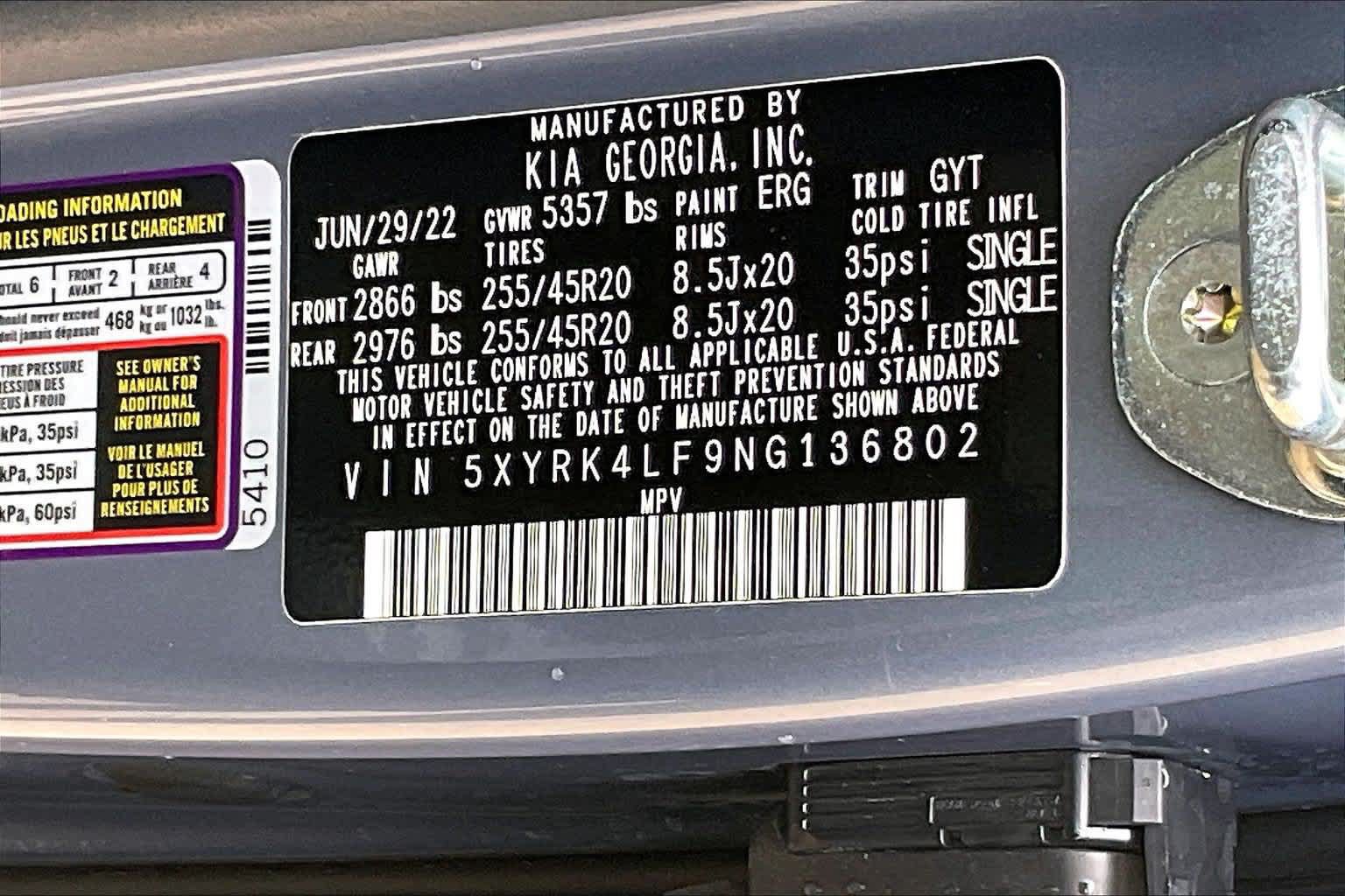 Certified 2022 Kia Sorento SX FWD image 18