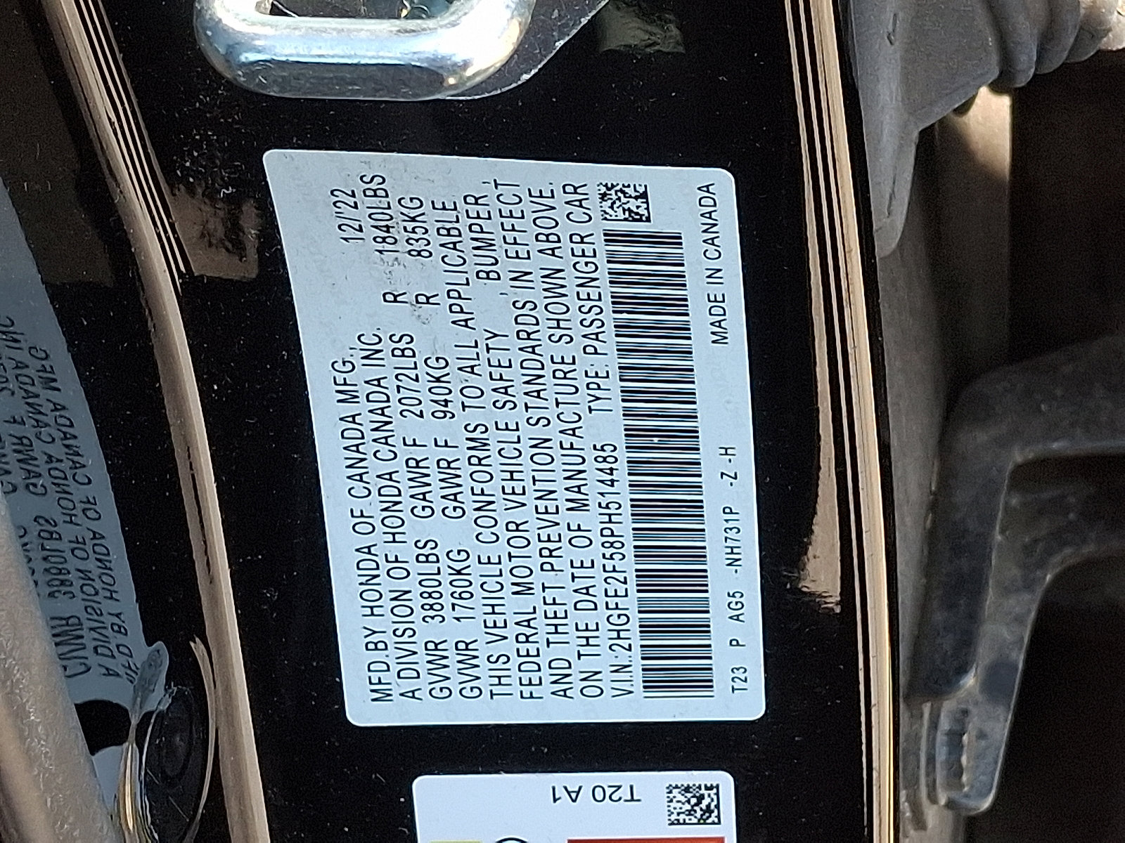 Certified 2023 Honda Civic Sport image 4