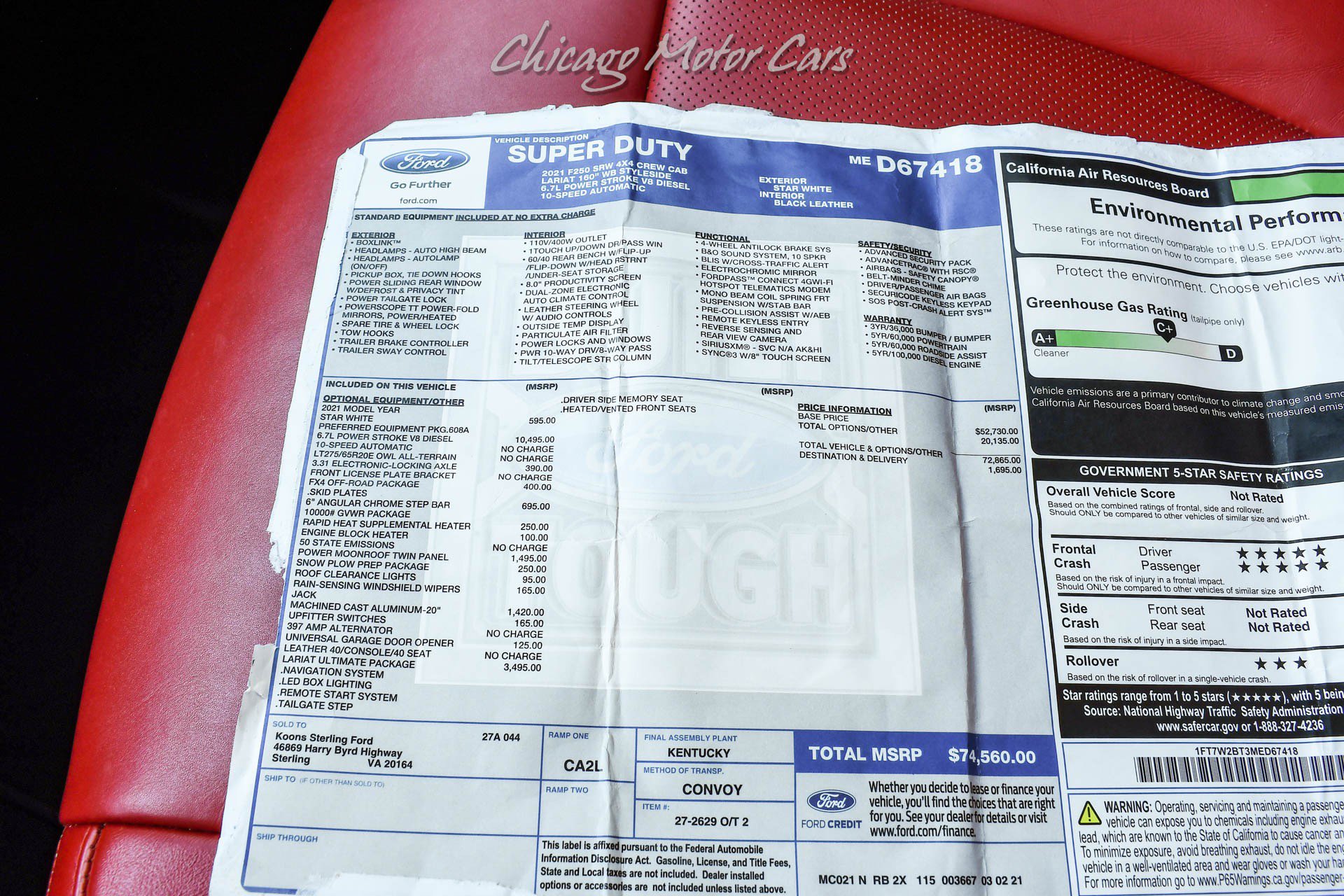 Used 2021 Ford F250 Lariat w/ Lariat Ultimate Package AWD/4WD image 54