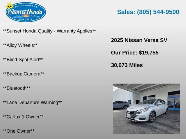 Used 2025 Nissan Versa SV FWD image 5