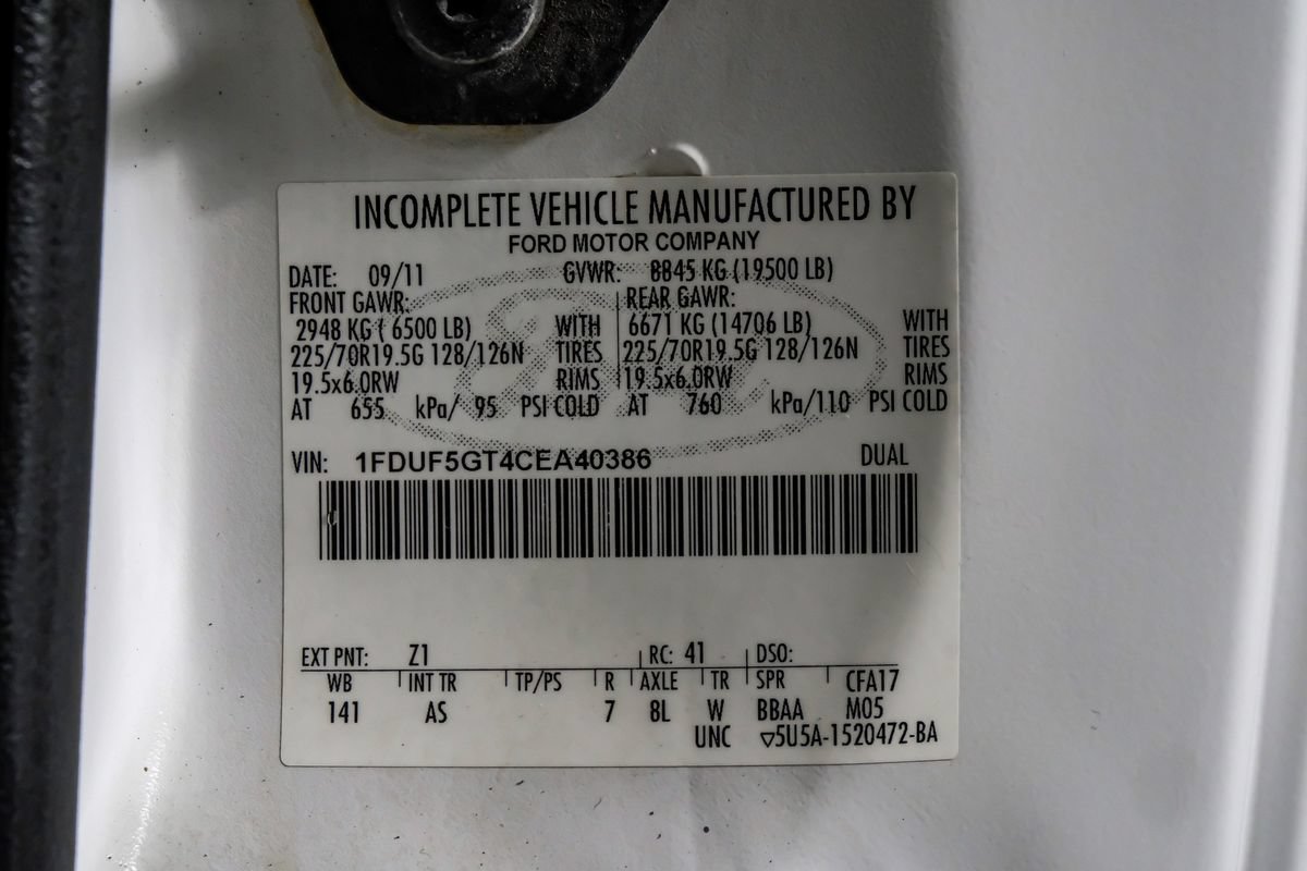 Used 2012 Ford F550 Luxury w/ Payload Upgrade Pkg RWD image 50