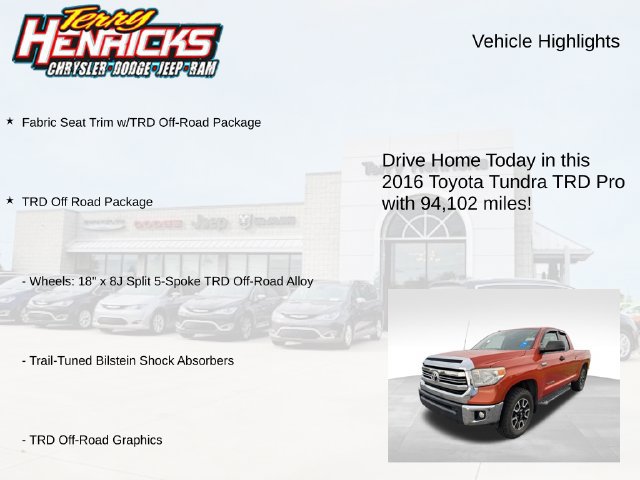 Used 2016 Toyota Tundra TRD Pro AWD/4WD image 4