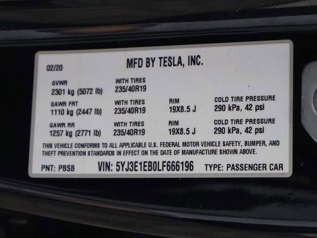Used 2020 Tesla Model 3 Long Range image 64