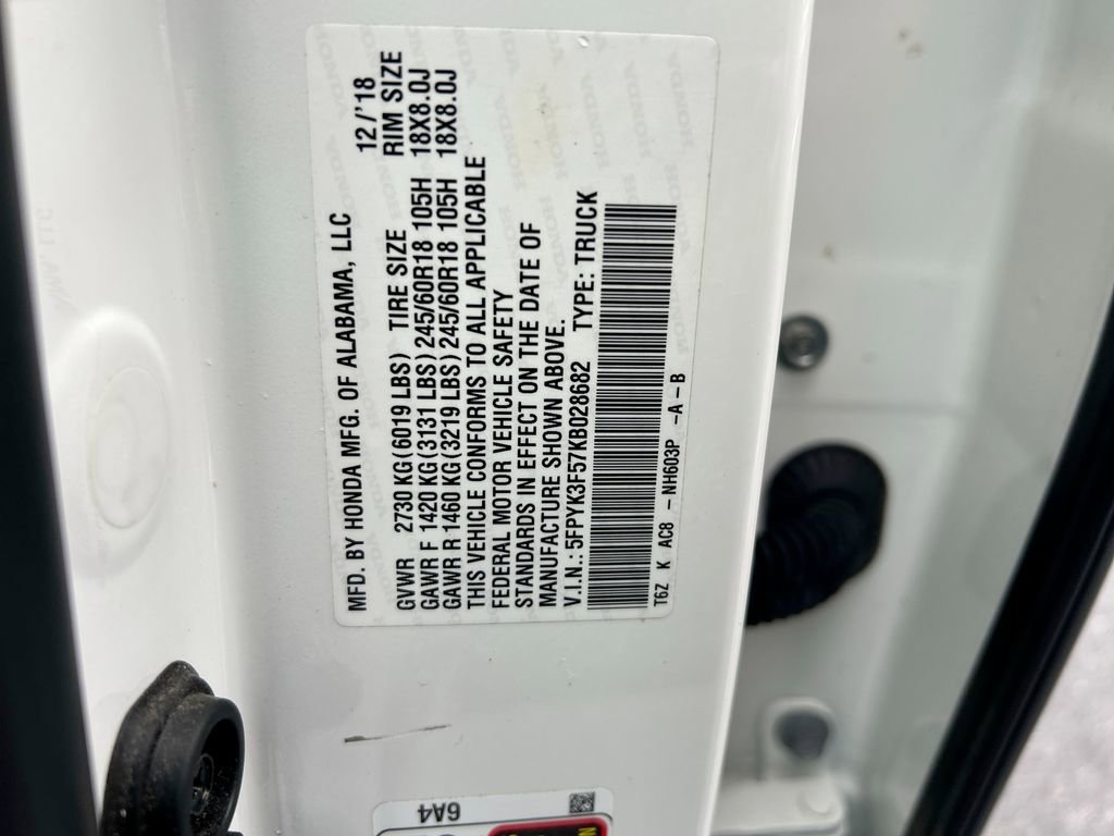 Used 2019 Honda Ridgeline RTL image 34