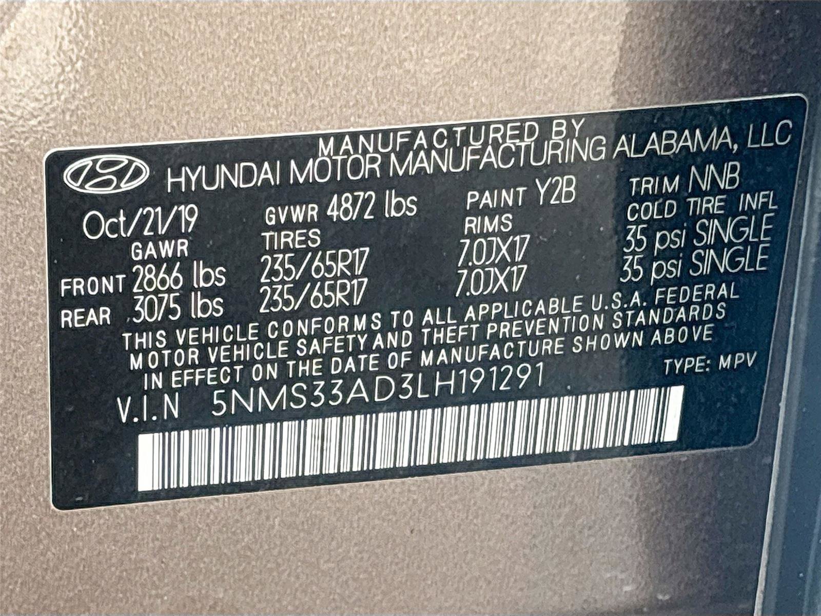 Used 2020 Hyundai Santa Fe SEL image 33