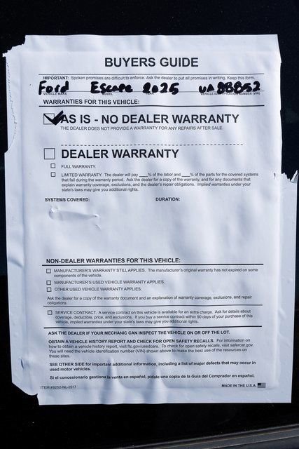 Used 2025 Ford Escape ST-Line image 33