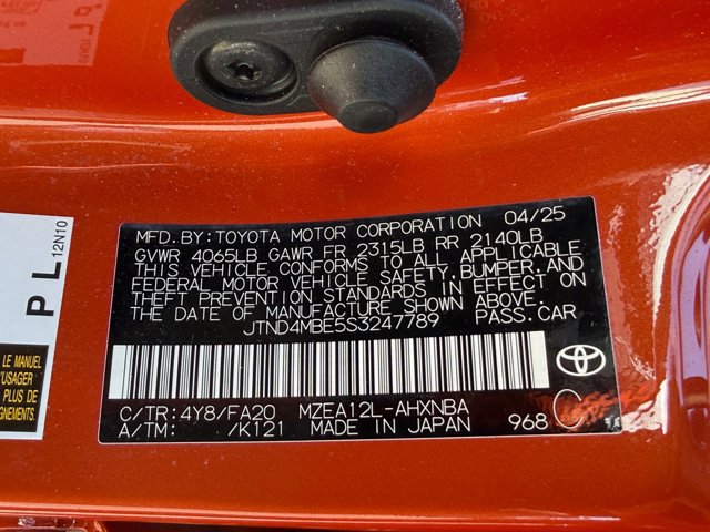 Used 2025 Toyota Corolla SE FWD image 37