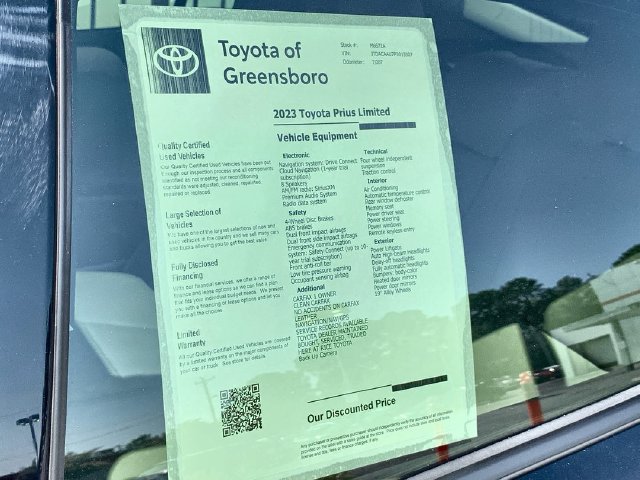 Used 2023 Toyota Prius Limited FWD image 46