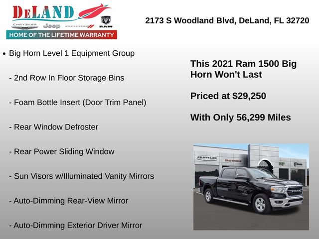 Used 2021 RAM 1500 Big Horn RWD image 6