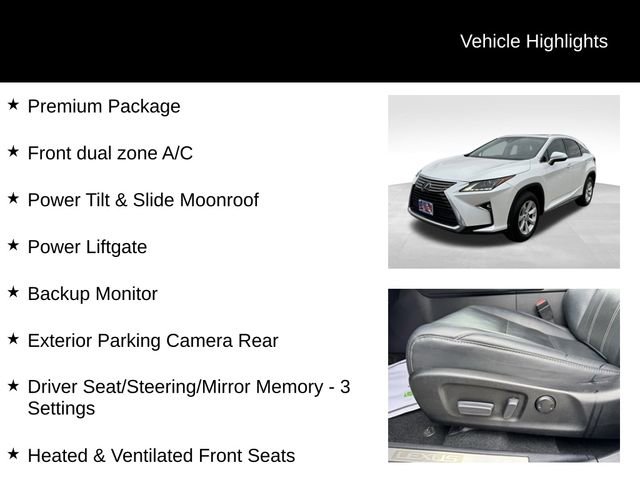 Used 2017 Lexus RX 350 AWD w/ Premium Package image 8