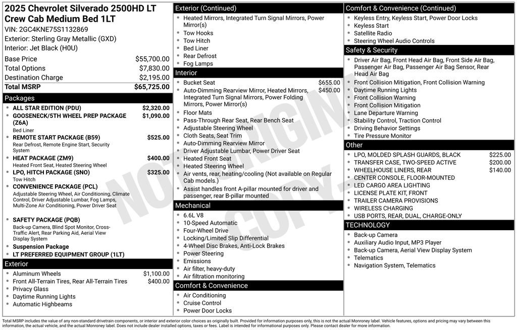 Used 2025 Chevrolet Silverado 2500 LT w/ All Star Edition image 2