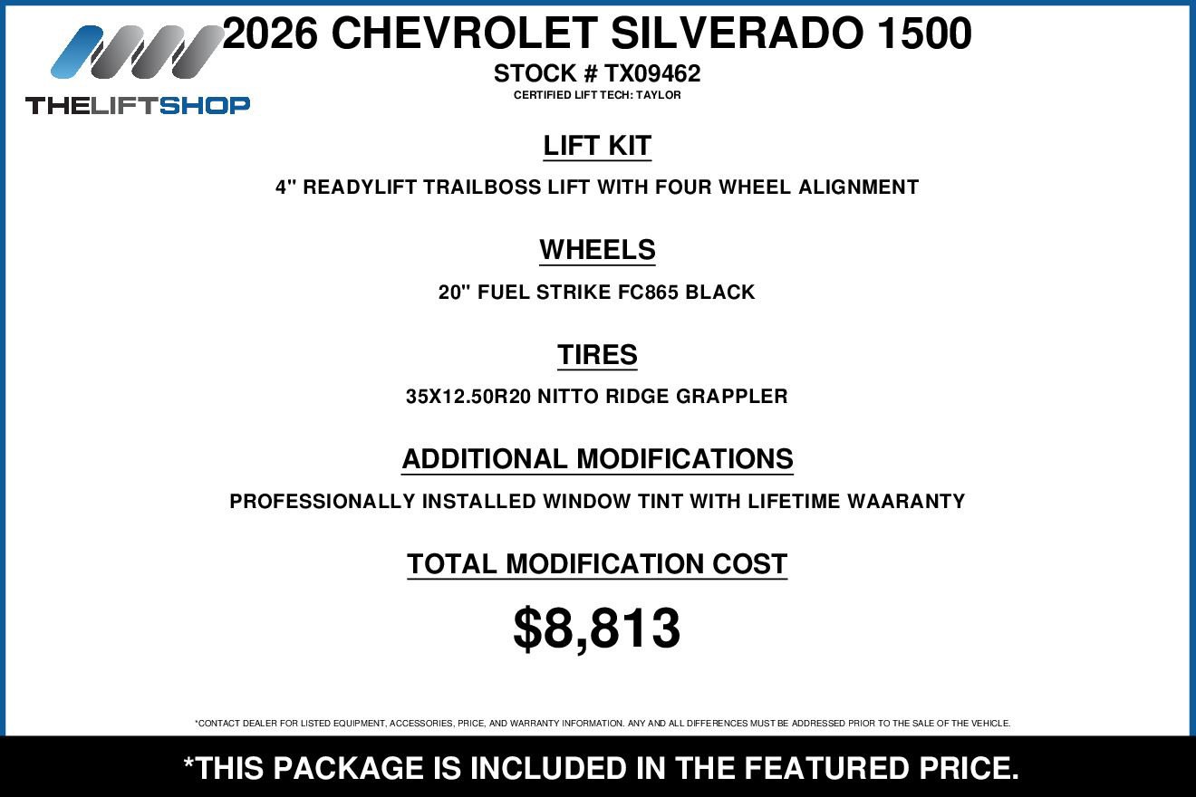 Used 2026 Chevrolet Silverado 1500 LT Trail Boss w/ LT Trail Boss Premium Package AWD/4WD image 2