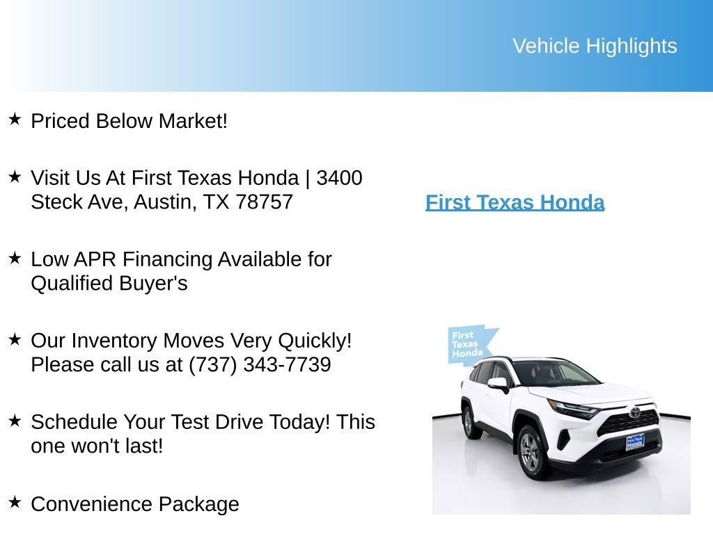 Used 2024 Toyota RAV4 XLE w/ Convenience Package image 9