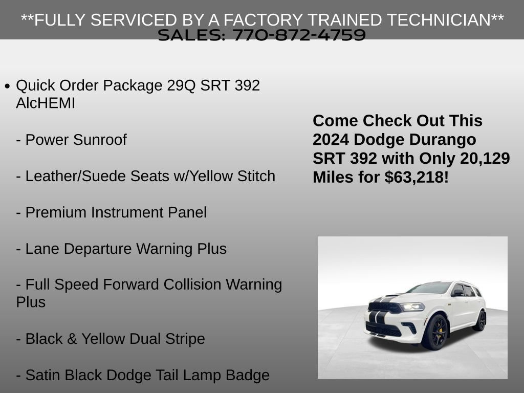 Used 2024 Dodge Durango SRT AWD/4WD image 12