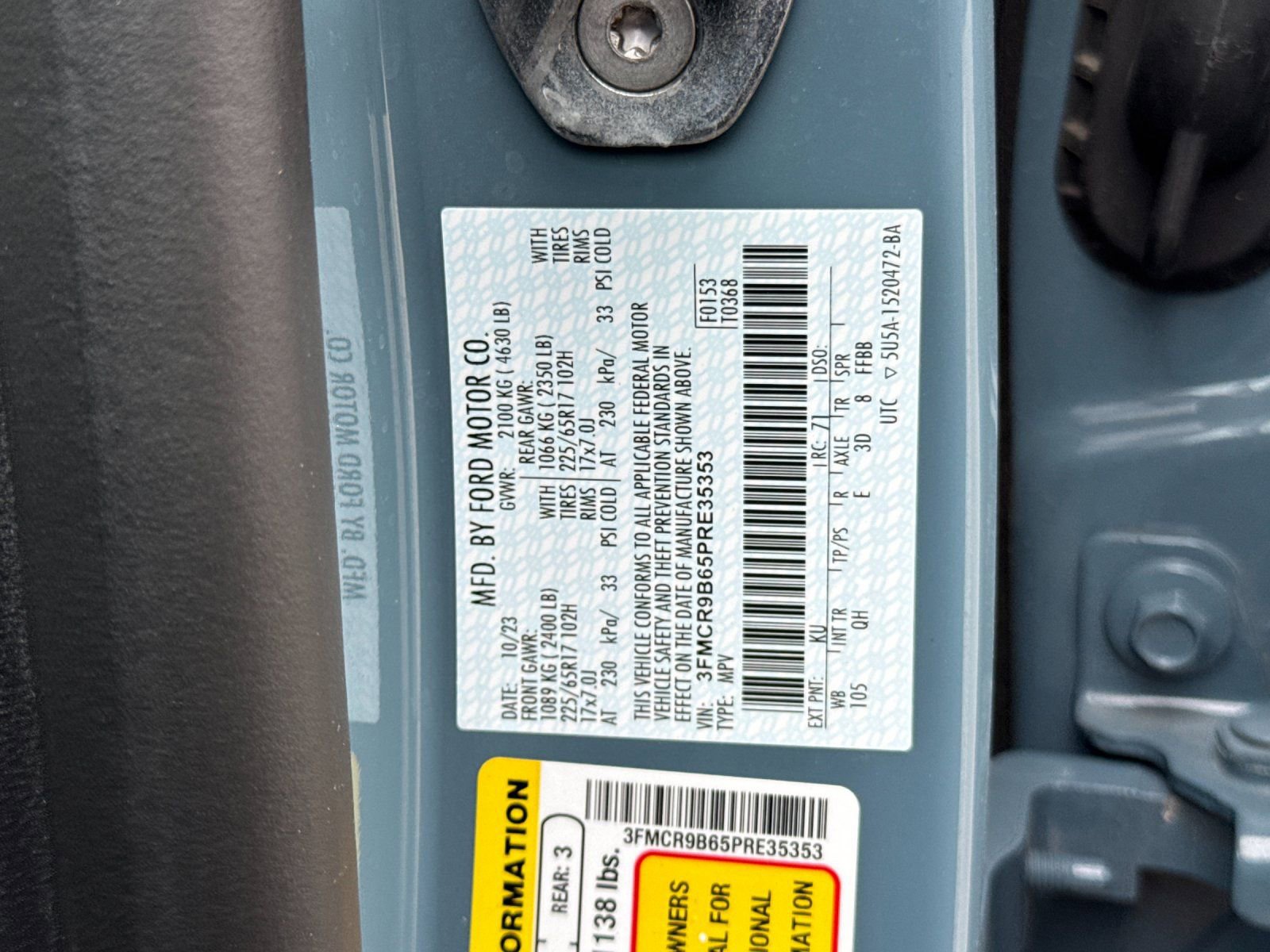 Used 2023 Ford Bronco Sport Big Bend w/ Convenience Package image 36