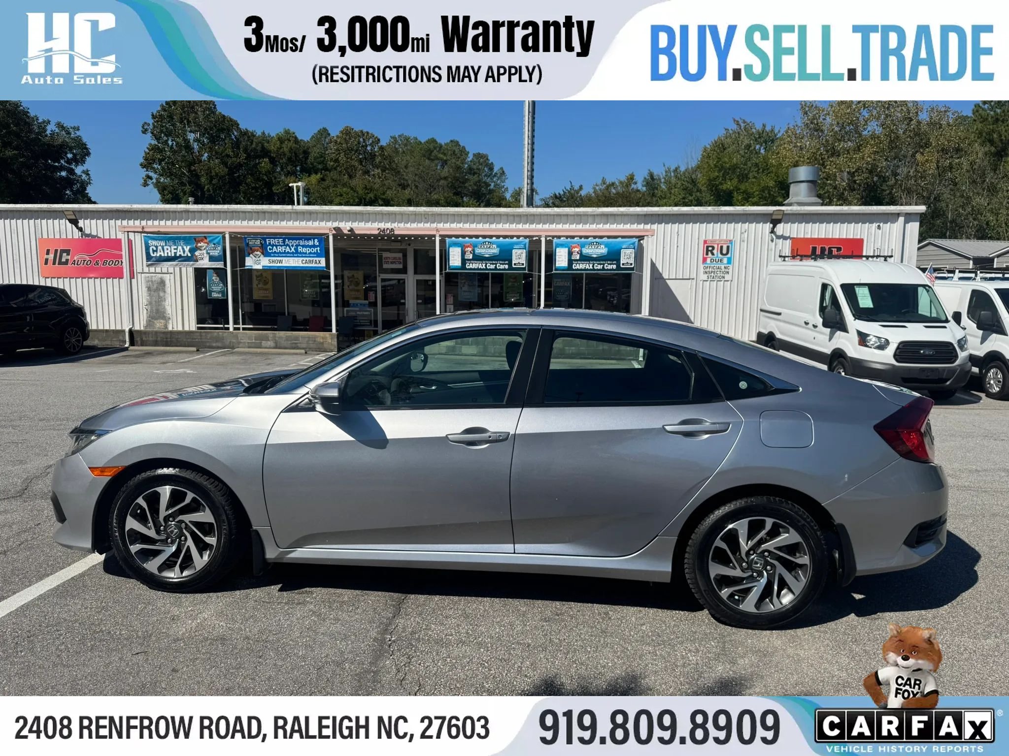 Used 2016 Honda Civic EX image 2