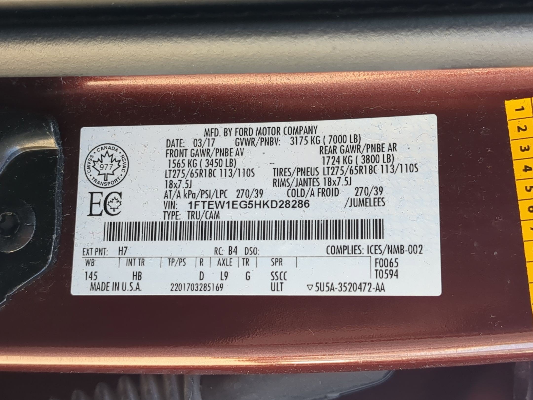 Used 2017 Ford F150 Lariat w/ Equipment Group 501A Mid AWD/4WD image 32