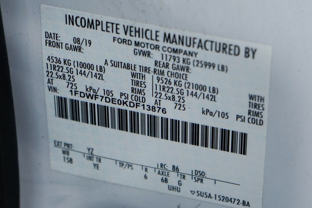 Used 2019 Ford F750 2WD Regular Cab Super Duty image 58