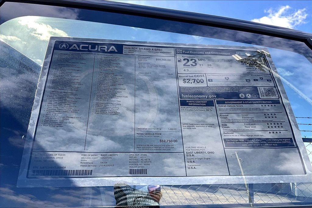 New 2026 Acura RDX A-Spec AWD/4WD image 43