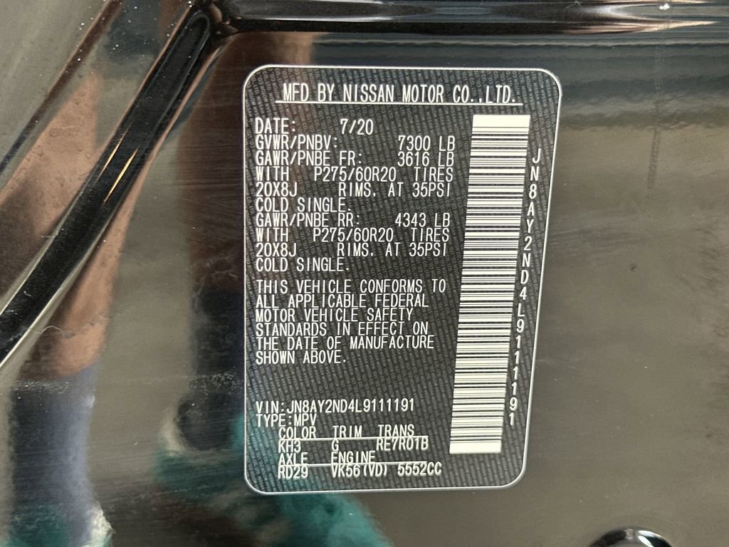Used 2020 Nissan Armada SL w/ Premium Package image 42