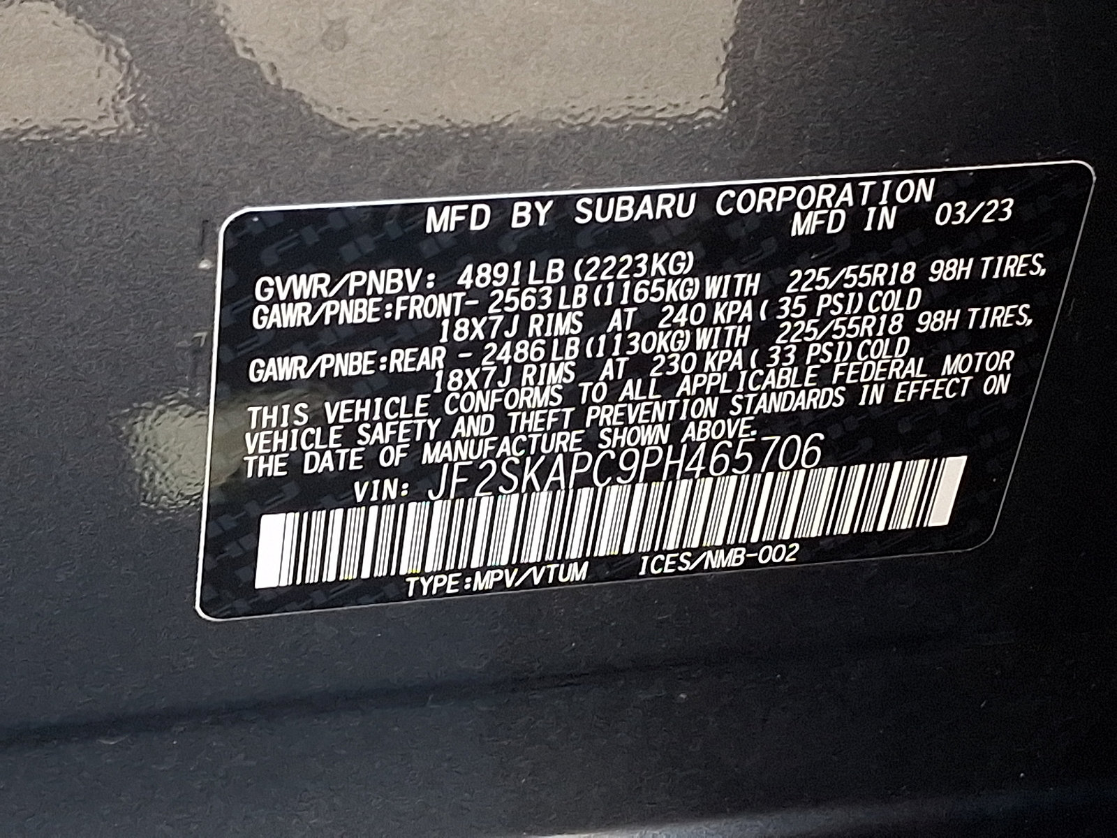 Certified 2023 Subaru Forester Limited AWD/4WD image 28