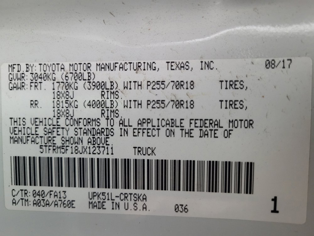 Used 2018 Toyota Tundra SR RWD image 33