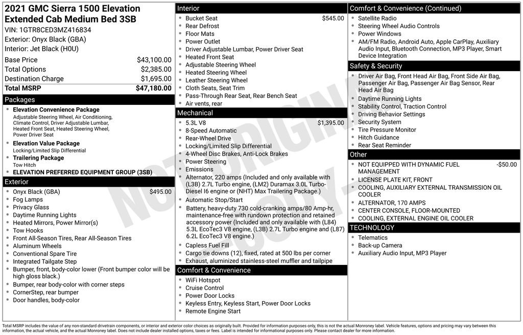 Certified 2021 GMC Sierra 1500 Elevation image 16