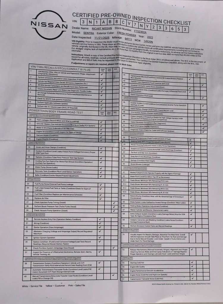 Certified 2022 Nissan Sentra SV image 5