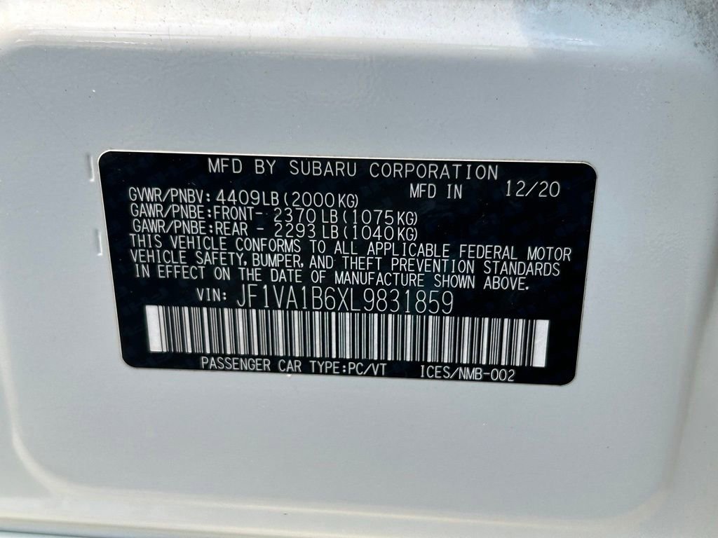Used 2020 Subaru WRX Premium w/ Performance Package AWD/4WD image 44