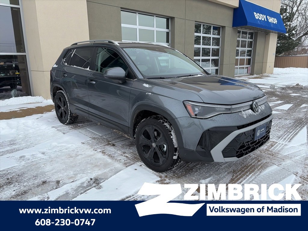 Used 2025 Volkswagen Taos SEL w/ Black Wheel Plus Package