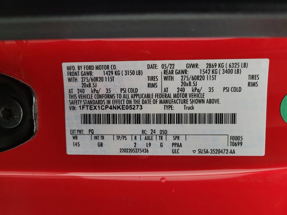 Used 2022 Ford F150 XL w/ STX Appearance Package image 33