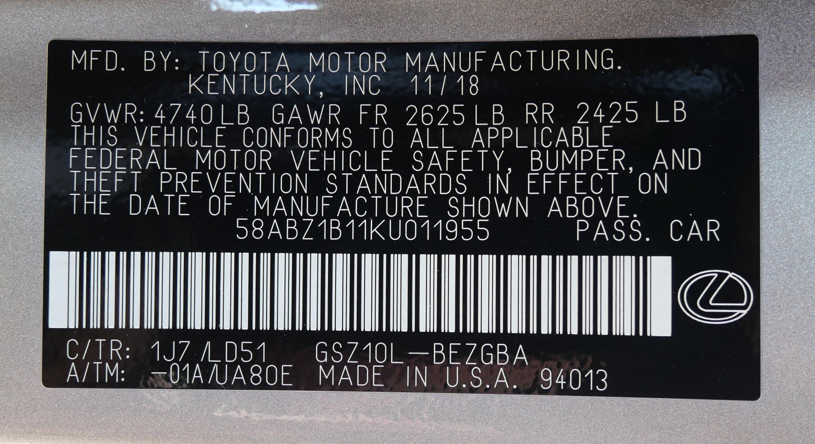 Used 2019 Lexus ES 350 w/ Premium Package image 21