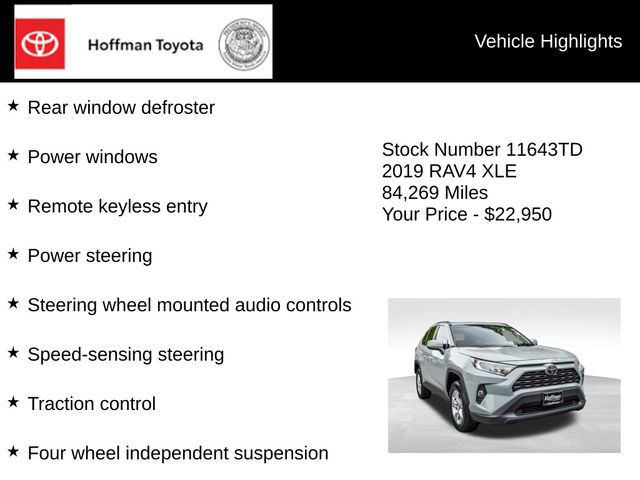 Used 2019 Toyota RAV4 XLE AWD/4WD image 10