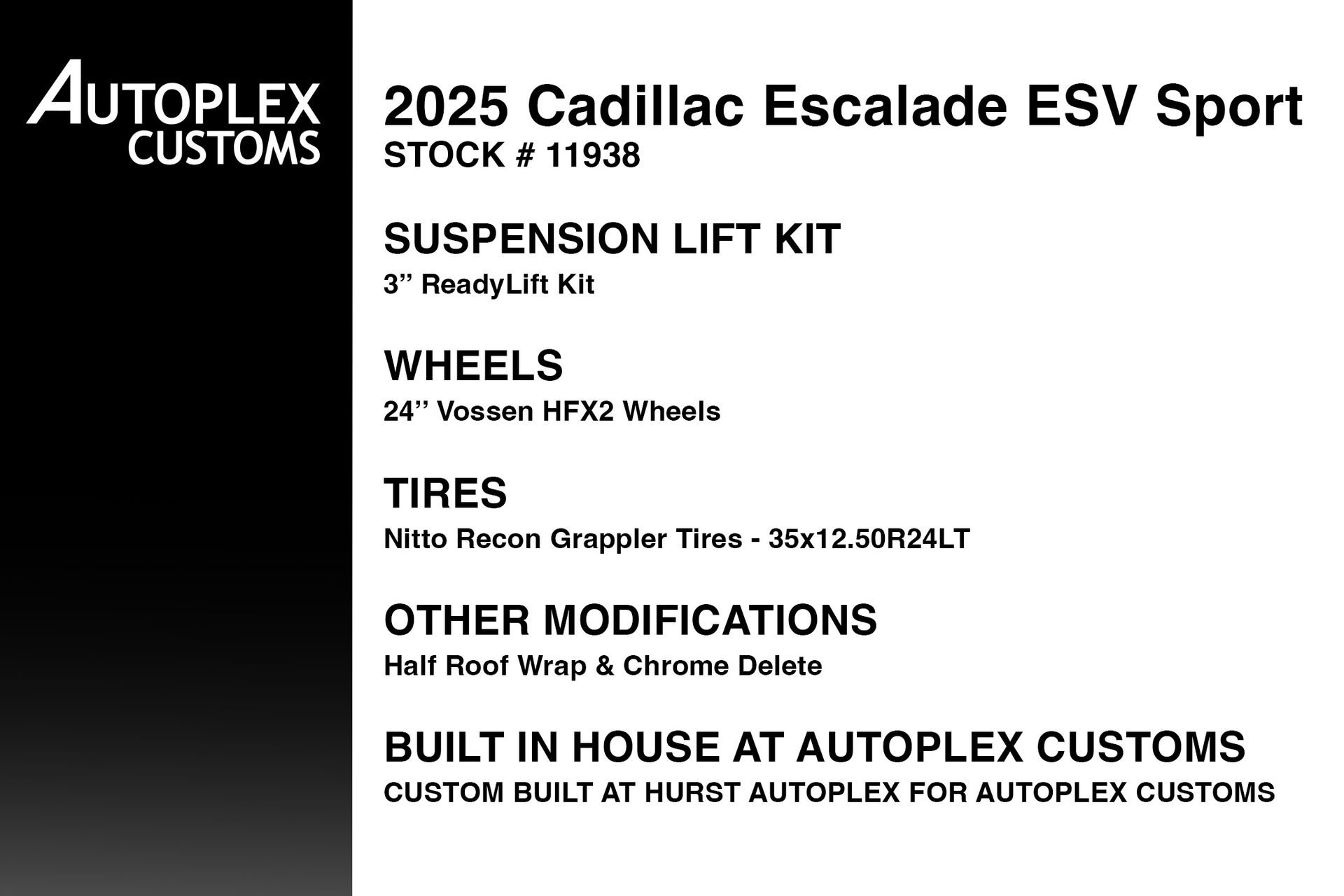 Used 2025 Cadillac Escalade ESV Sport w/ LPO, ONYX Package AWD/4WD video 2