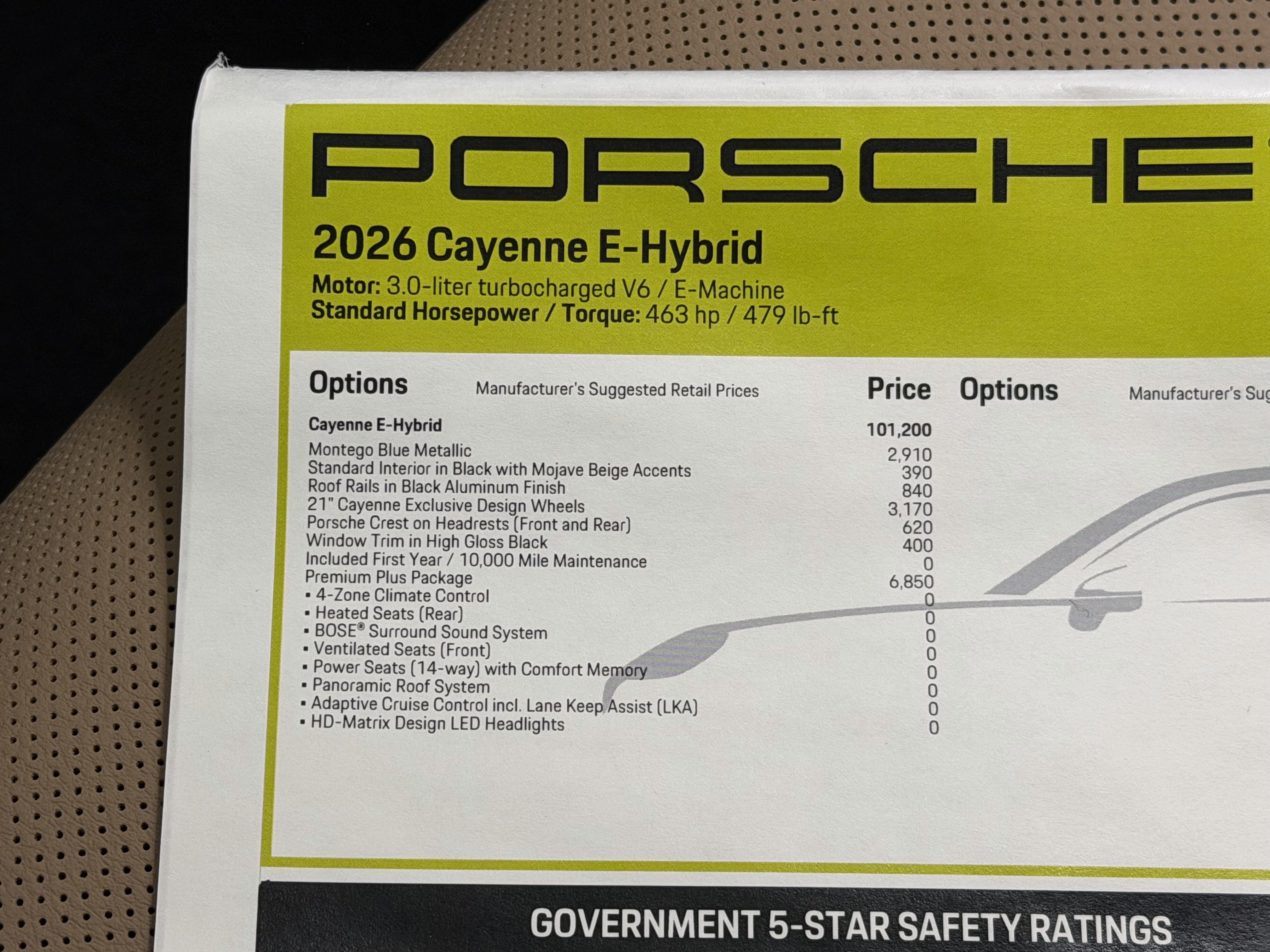 New 2026 Porsche Cayenne E-Hybrid AWD/4WD image 57