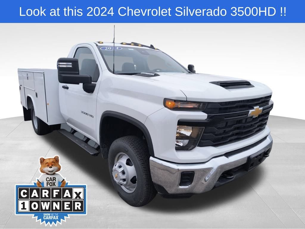 Used 2024 Chevrolet Silverado 3500 W/T w/ Snow Plow Prep Package image 1